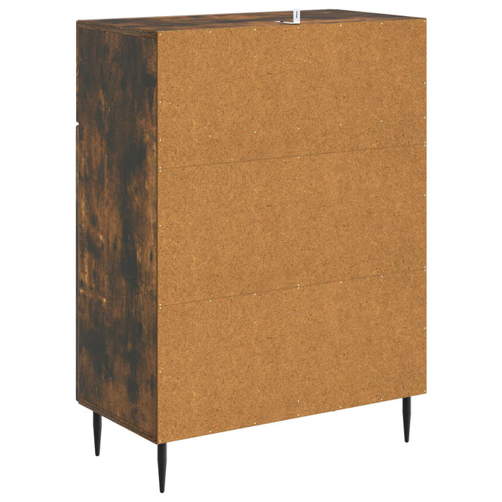 Sideboard Røget eg 66 x 34,5 x 89,5 cm Konstrueret træ