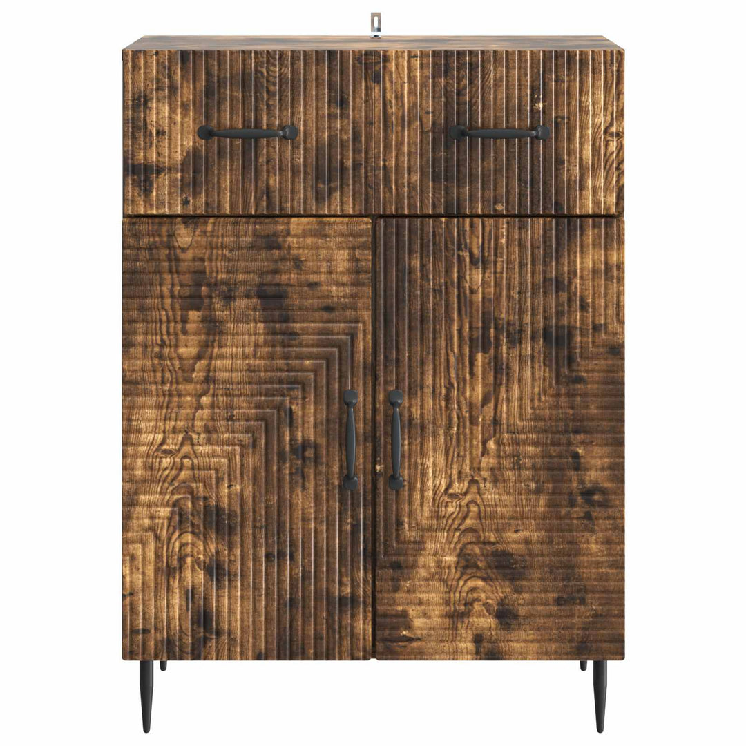 Sideboard Røget eg 66 x 34,5 x 89,5 cm Konstrueret træ