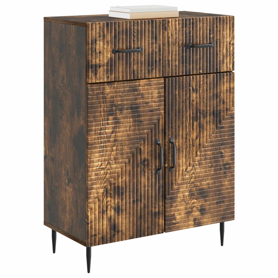 Sideboard Røget eg 66 x 34,5 x 89,5 cm Konstrueret træ