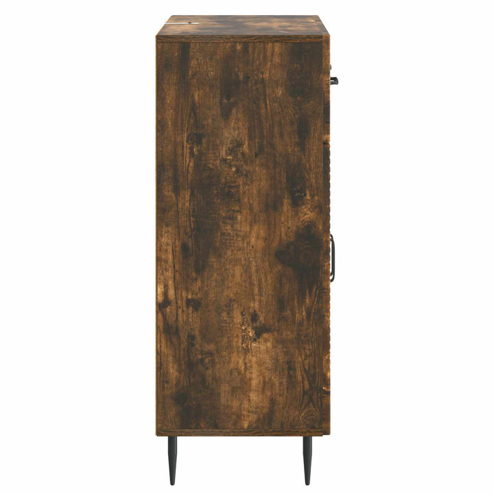 Sideboard Røget eg 66 x 34,5 x 89,5 cm Konstrueret træ
