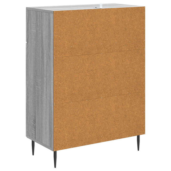 Sideboard Grå sonoma-eg 66 x 34,5 x 89,5 cm Konstrueret træ