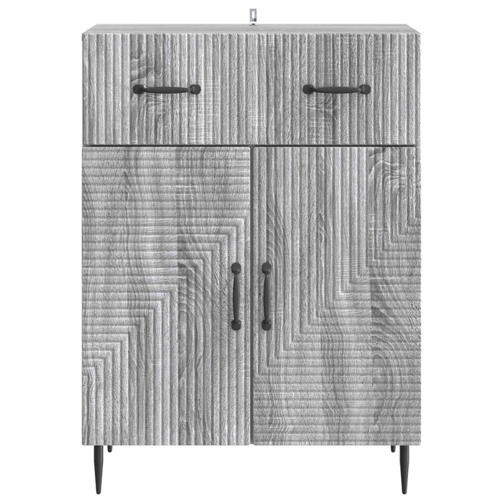 Sideboard Grå sonoma-eg 66 x 34,5 x 89,5 cm Konstrueret træ