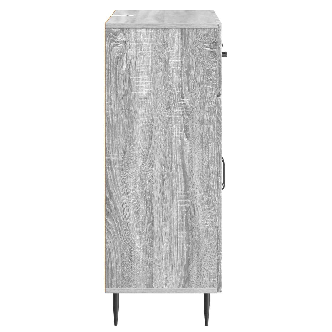 Sideboard Grå sonoma-eg 66 x 34,5 x 89,5 cm Konstrueret træ