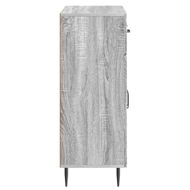 Sideboard Grå sonoma-eg 66 x 34,5 x 89,5 cm Konstrueret træ