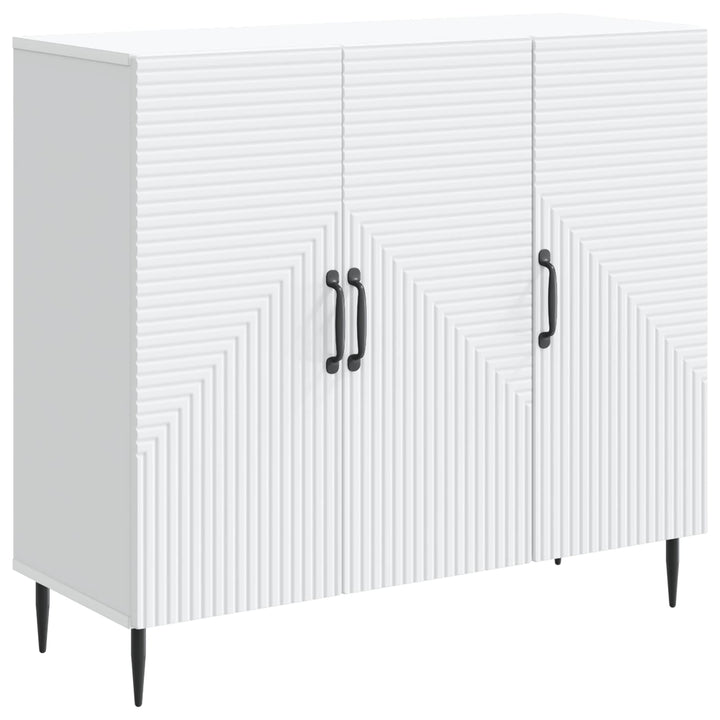 Sideboard Hvid 89 x 34,5 x 80 cm Konstrueret træ