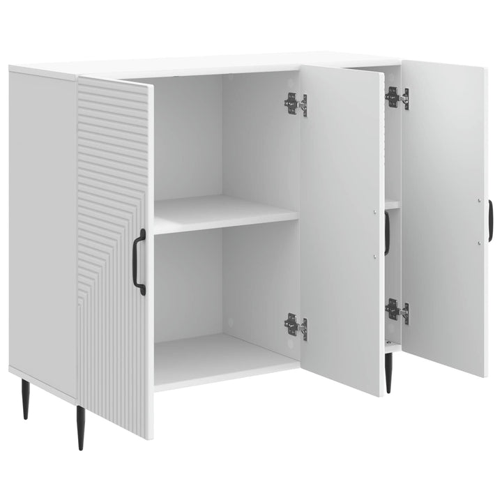 Sideboard Hvid 89 x 34,5 x 80 cm Konstrueret træ