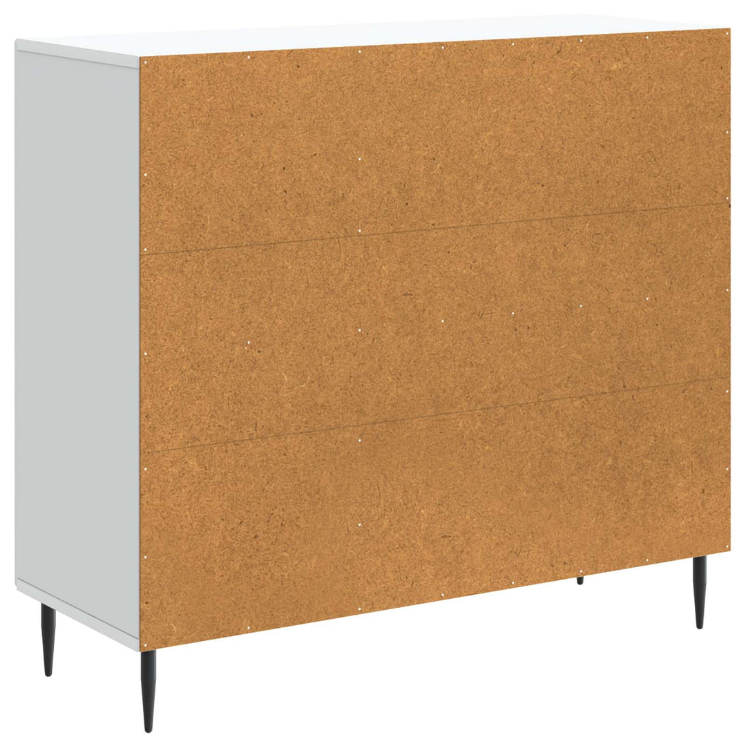 Sideboard Hvid 89 x 34,5 x 80 cm Konstrueret træ