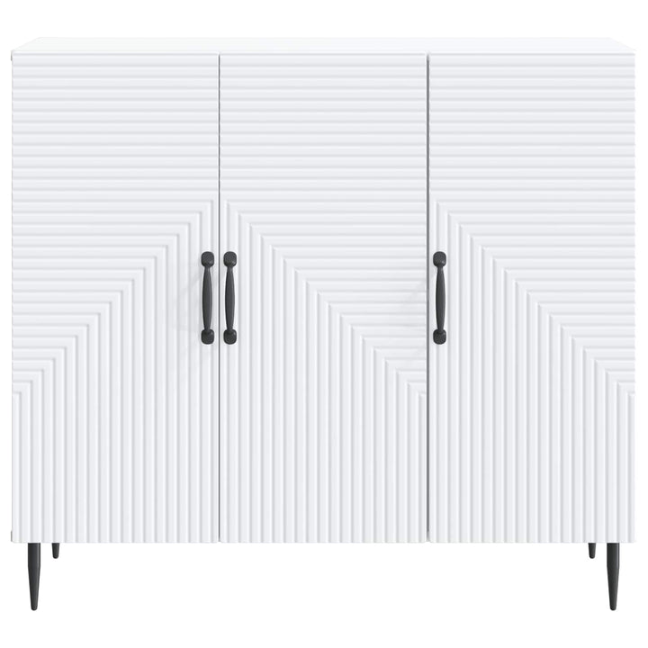Sideboard Hvid 89 x 34,5 x 80 cm Konstrueret træ