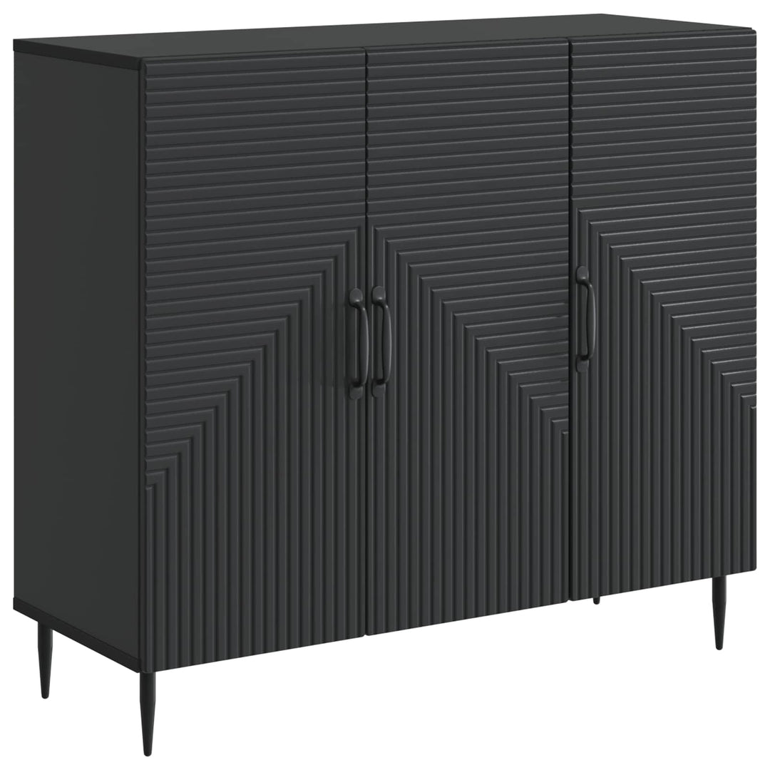 Sideboard Sort 89 x 34,5 x 80 cm Konstrueret træ