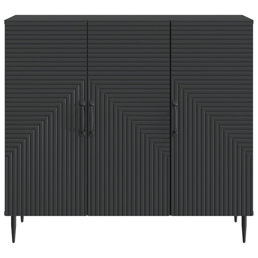 Sideboard Sort 89 x 34,5 x 80 cm Konstrueret træ
