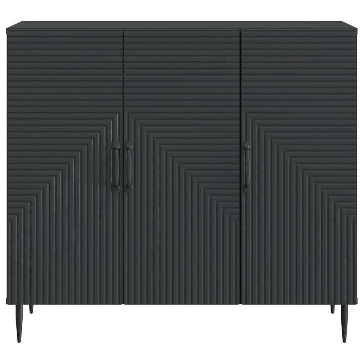 Sideboard Sort 89 x 34,5 x 80 cm Konstrueret træ