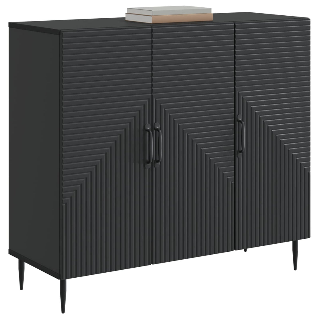 Sideboard Sort 89 x 34,5 x 80 cm Konstrueret træ