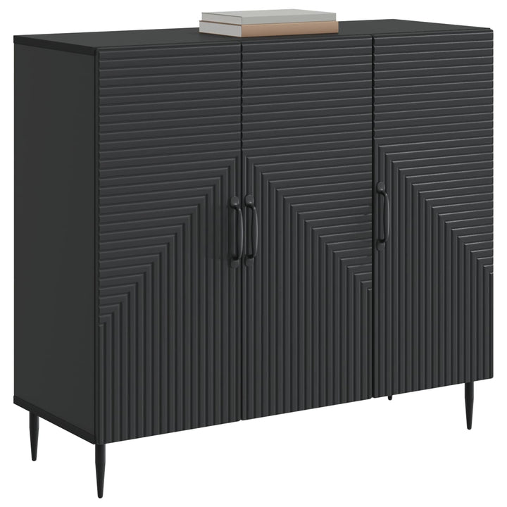 Sideboard Sort 89 x 34,5 x 80 cm Konstrueret træ