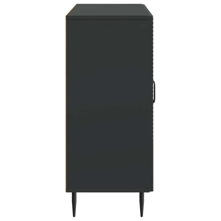Sideboard Sort 89 x 34,5 x 80 cm Konstrueret træ