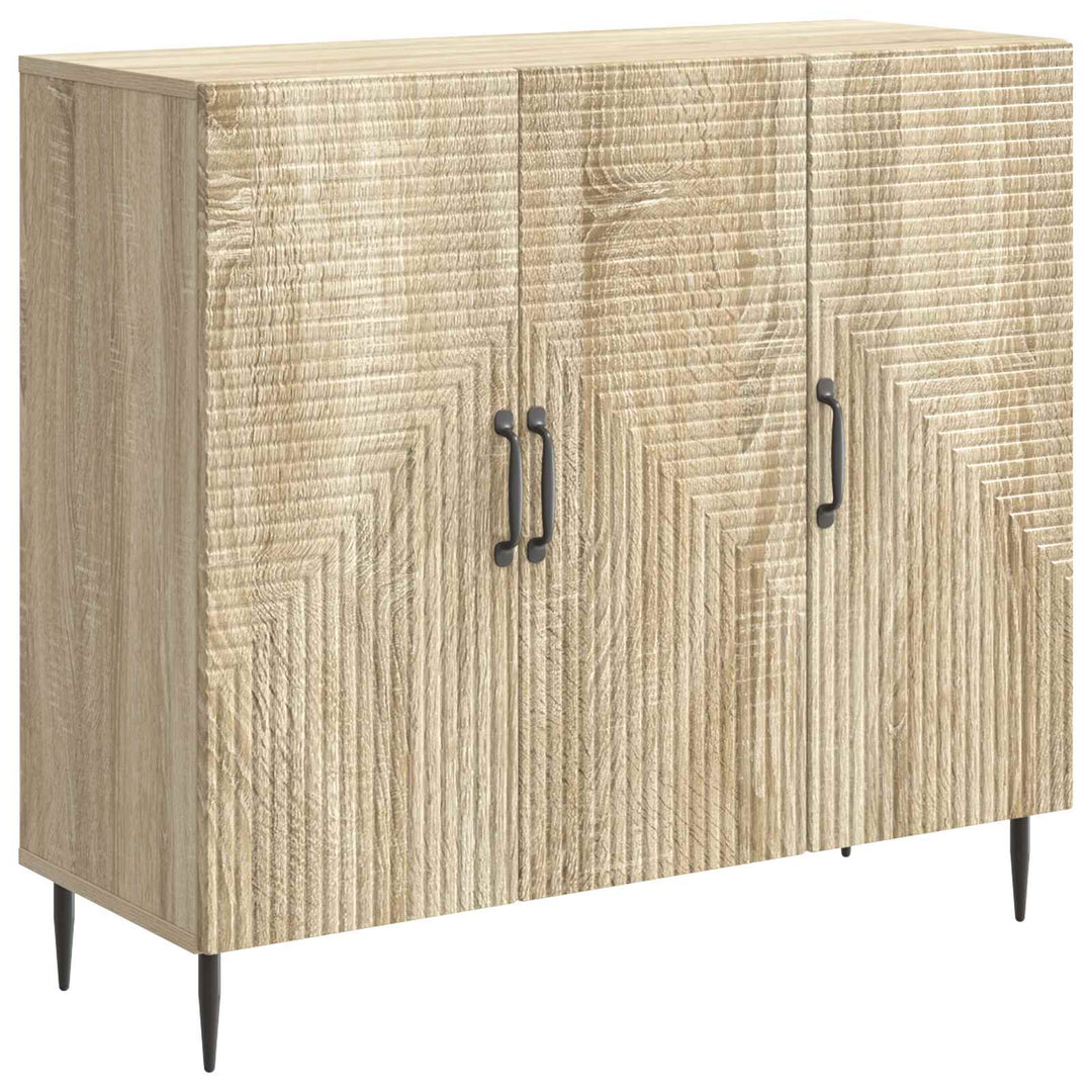 Sideboard Sonoma-eg 89 x 34,5 x 80 cm Konstrueret træ
