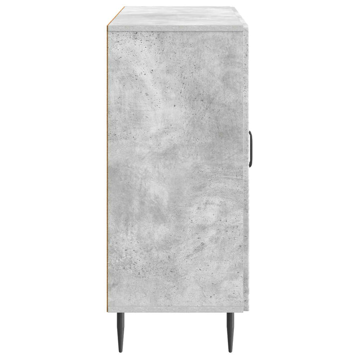 Sideboard Betongrå 89 x 34,5 x 80 cm Konstrueret træ