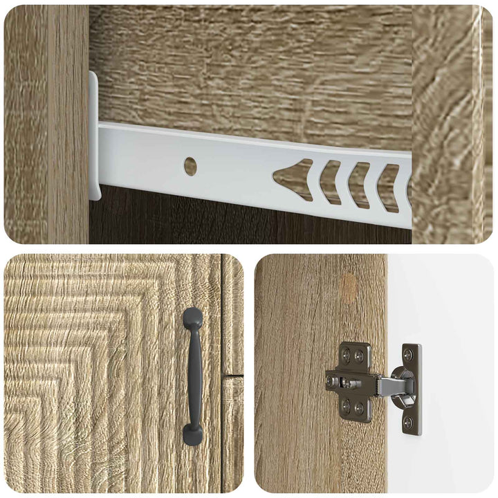 Sideboard Sonoma-eg 89 x 34,5 x 60 cm Konstrueret træ