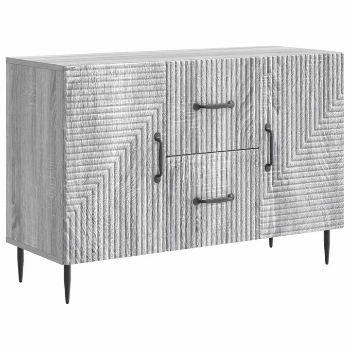Sideboard Grå sonoma-eg 89 x 34,5 x 60 cm Konstrueret træ