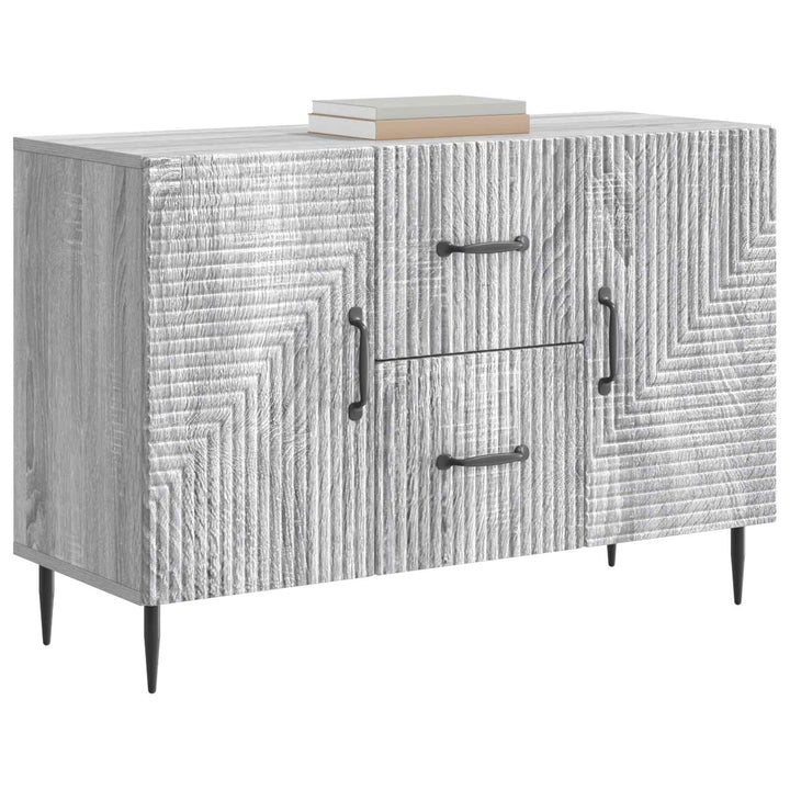 Sideboard Grå sonoma-eg 89 x 34,5 x 60 cm Konstrueret træ