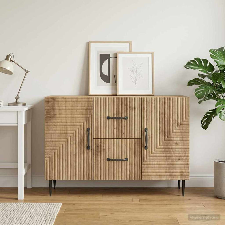Sideboard Artisan-eg 89 x 34,5 x 60 cm Konstrueret træ
