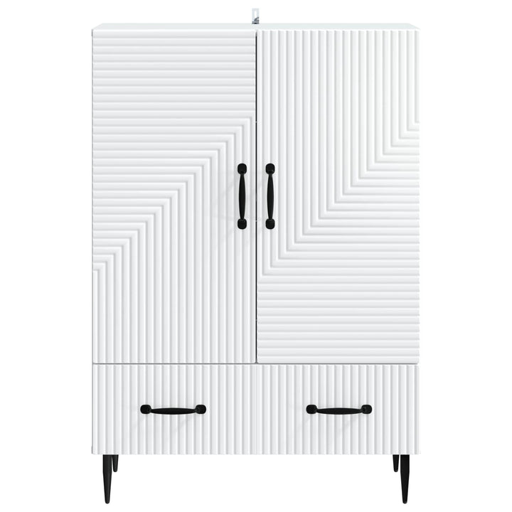 Sideboard Hvid 66 x 34,5 x 95 cm Konstrueret træ