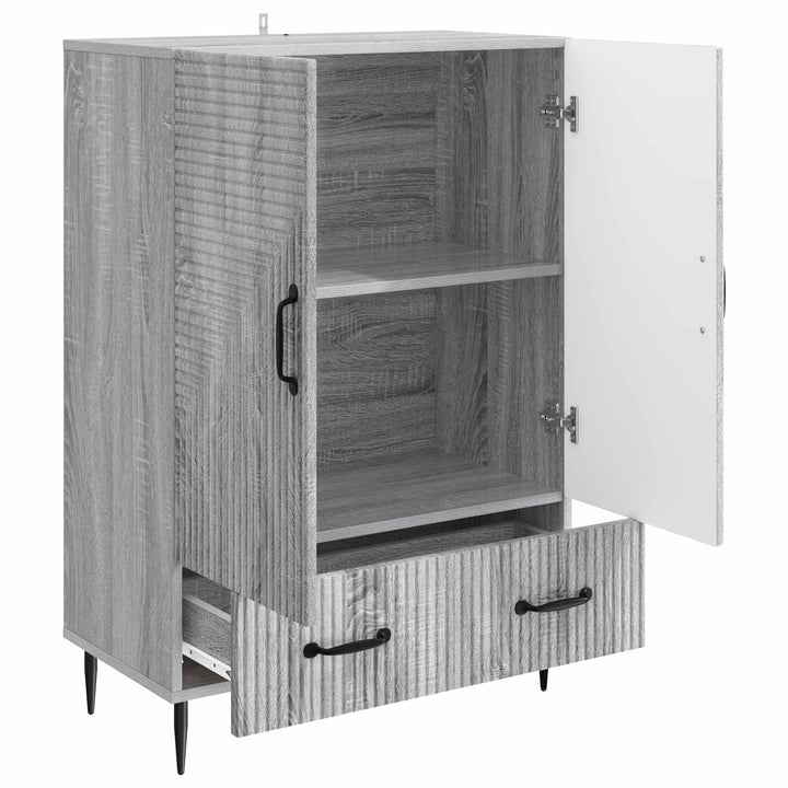 Sideboard Grå sonoma-eg 66 x 34,5 x 95 cm Konstrueret træ