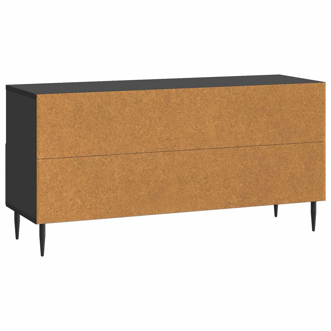 TV-skab med skuffe Sort 102 x 34,5 x 50 cm Konstrueret træ
