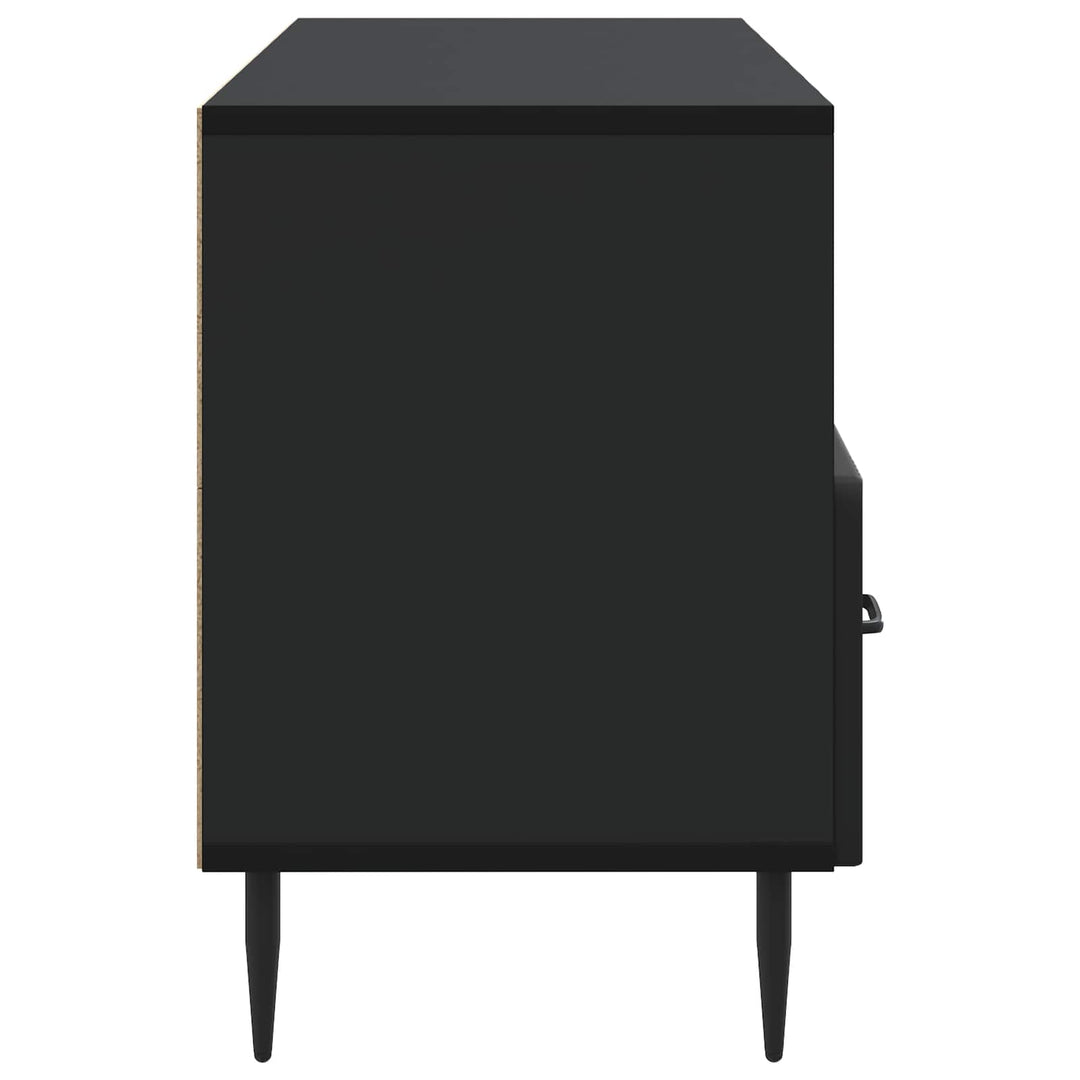 TV-skab med skuffe Sort 102 x 34,5 x 50 cm Konstrueret træ