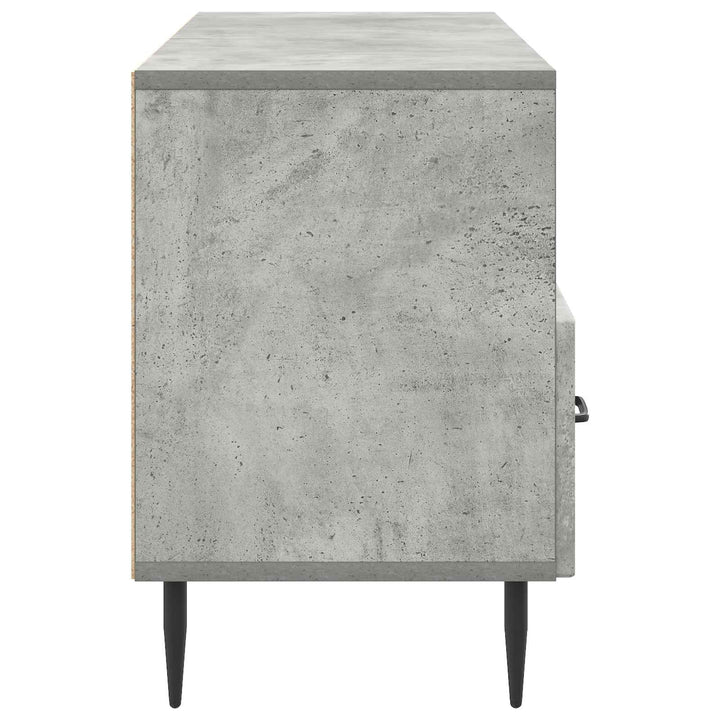 TV-skab med skuffe Betongrå 102 x 34,5 x 50 cm Konstrueret træ