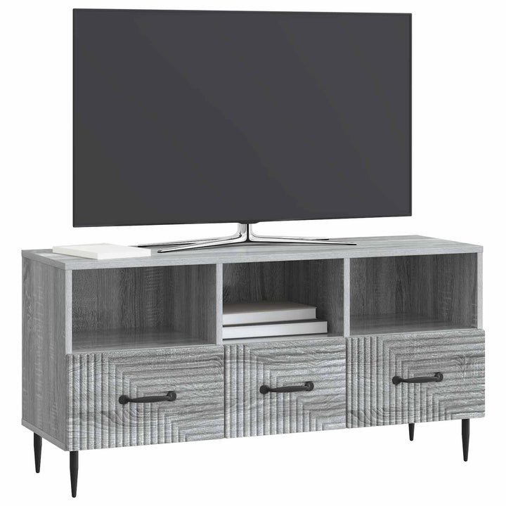 TV-skab Grå sonoma-eg 102 x 34,5 x 50 cm Konstrueret træ