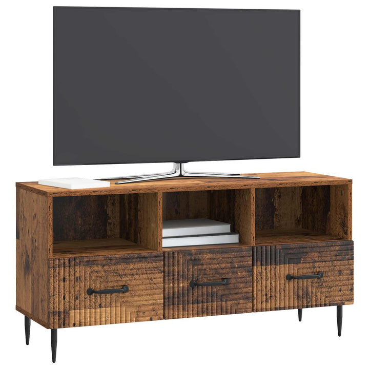 TV-skab Gammelt træ 102 x 34,5 x 50 cm Konstrueret træ