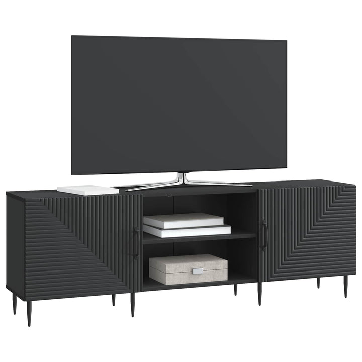 TV-skab Sort 150 x 31 x 50 cm Konstrueret træ