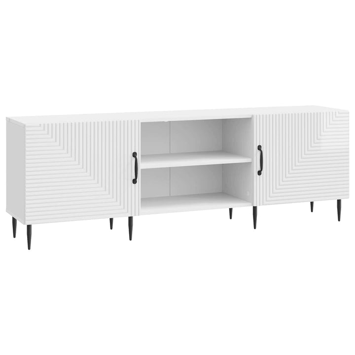 TV-skab Hvid højglans 150 x 31 x 50 cm Konstrueret træ