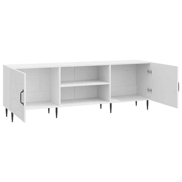 TV-skab Hvid højglans 150 x 31 x 50 cm Konstrueret træ