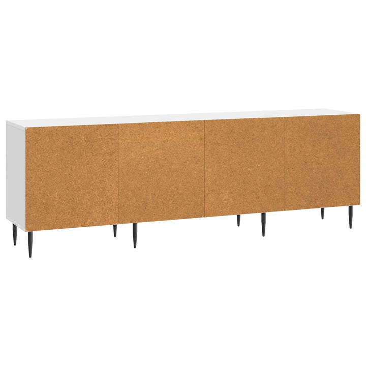 TV-skab Hvid højglans 150 x 31 x 50 cm Konstrueret træ