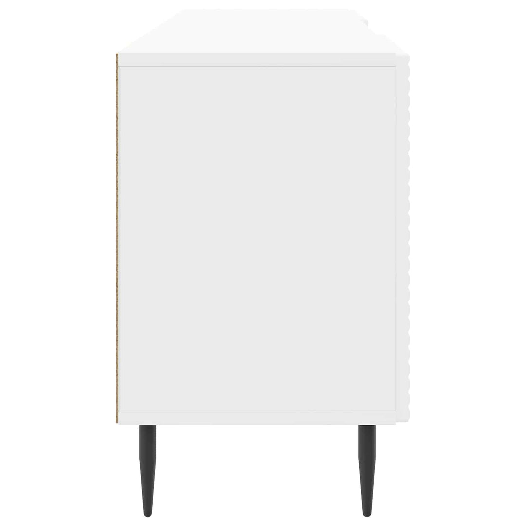 TV-skab Hvid højglans 150 x 31 x 50 cm Konstrueret træ