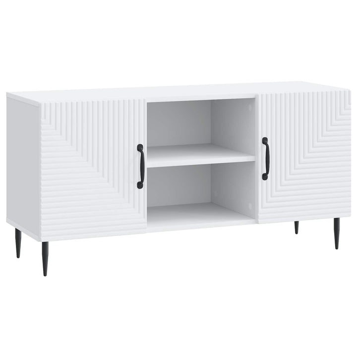 TV-skab Hvid 102 x 34,5 x 50 cm Konstrueret træ