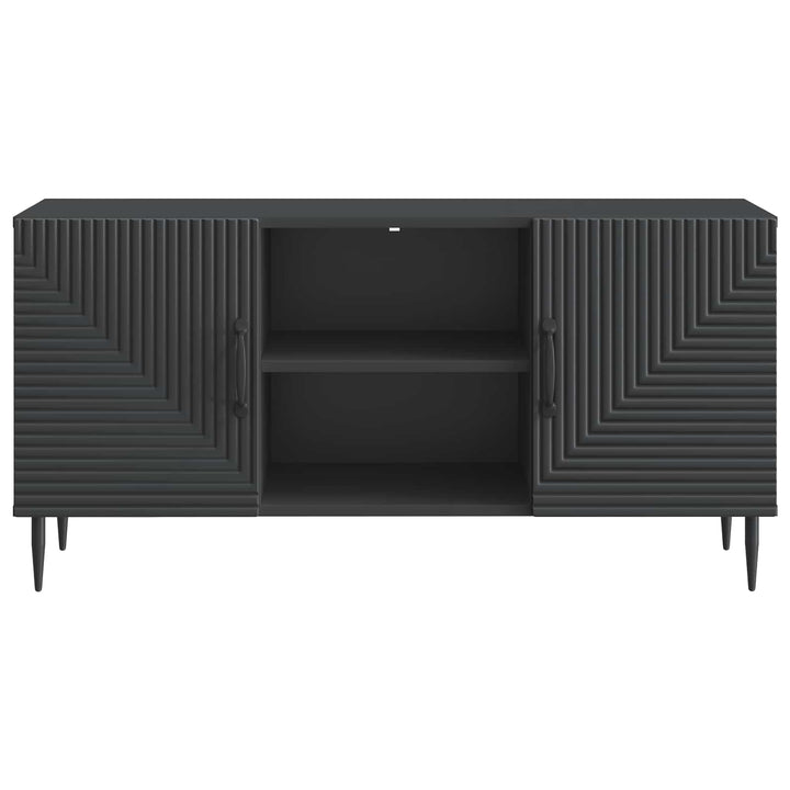 TV-skab Sort 102 x 34,5 x 50 cm Konstrueret træ