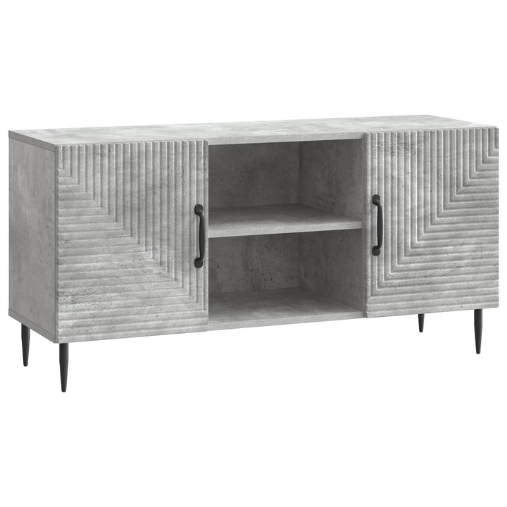 TV-skab Betongrå 102 x 34,5 x 50 cm Konstrueret træ