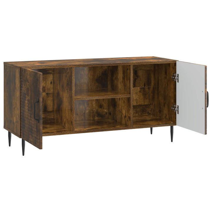 TV-skab Røget eg 102 x 34,5 x 50 cm Konstrueret træ