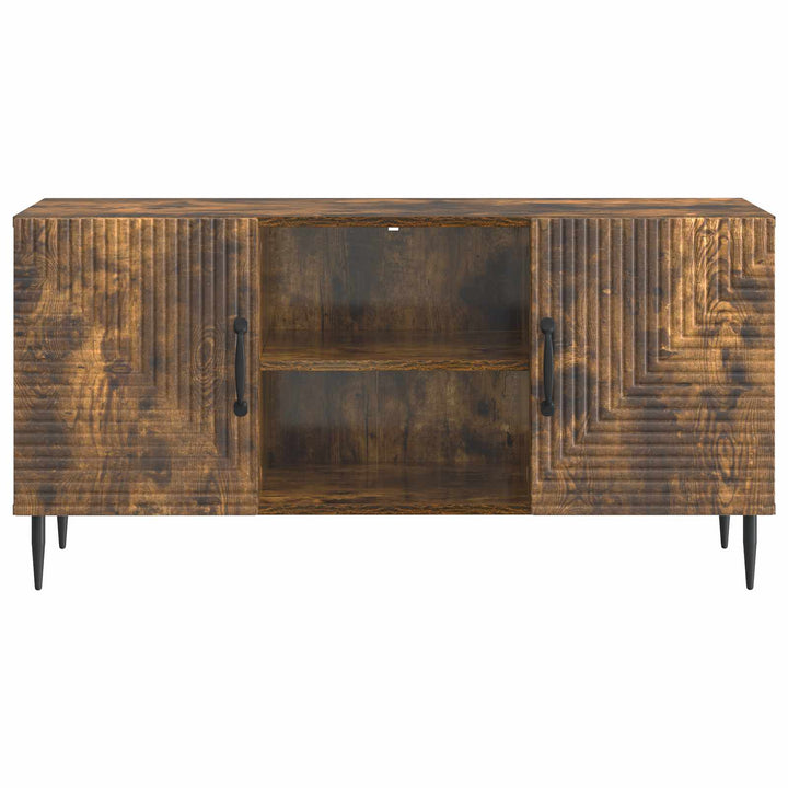 TV-skab Røget eg 102 x 34,5 x 50 cm Konstrueret træ