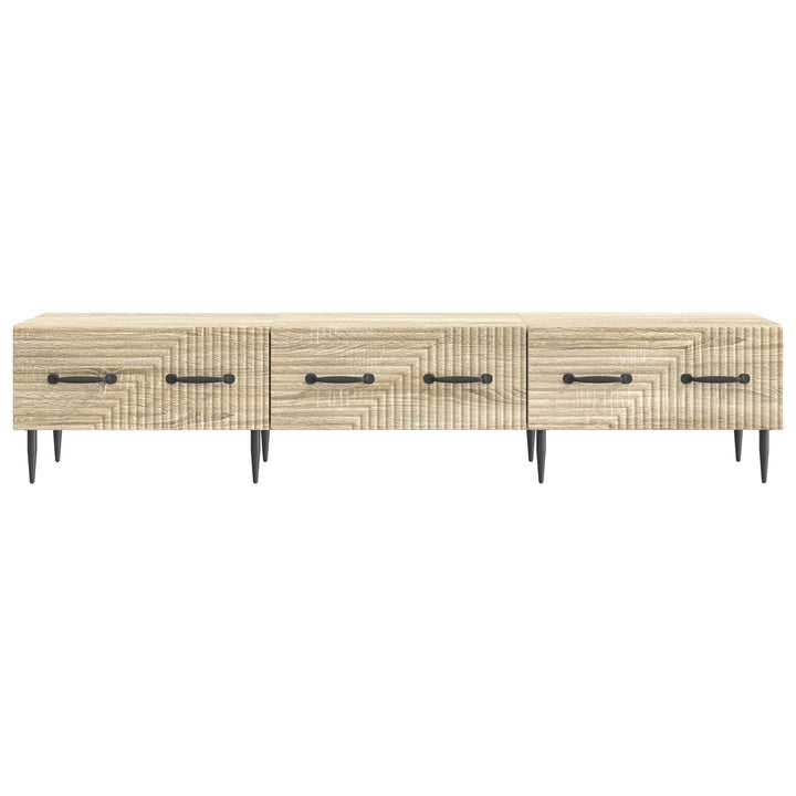 TV-skab med skuffe Sonoma-eg 147 x 34,5 x 30 cm Konstrueret træ