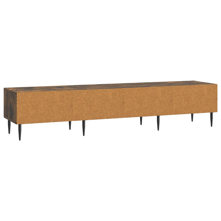 TV-skab med skuffe Røget eg 147 x 34,5 x 30 cm Konstrueret træ
