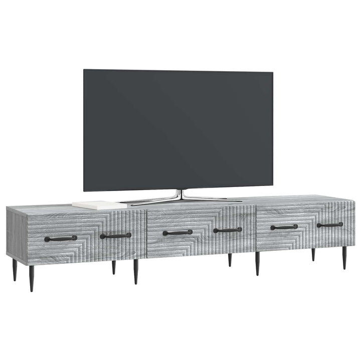 TV-skab Grå sonoma-eg 147 x 34,5 x 30 cm Konstrueret træ