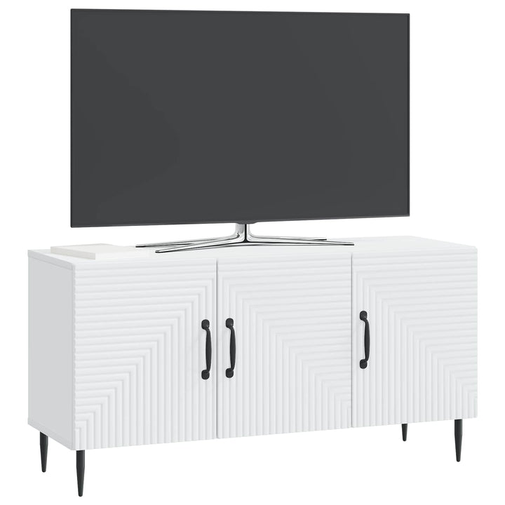 TV-skab Hvid 99 x 34,5 x 50 cm Konstrueret træ