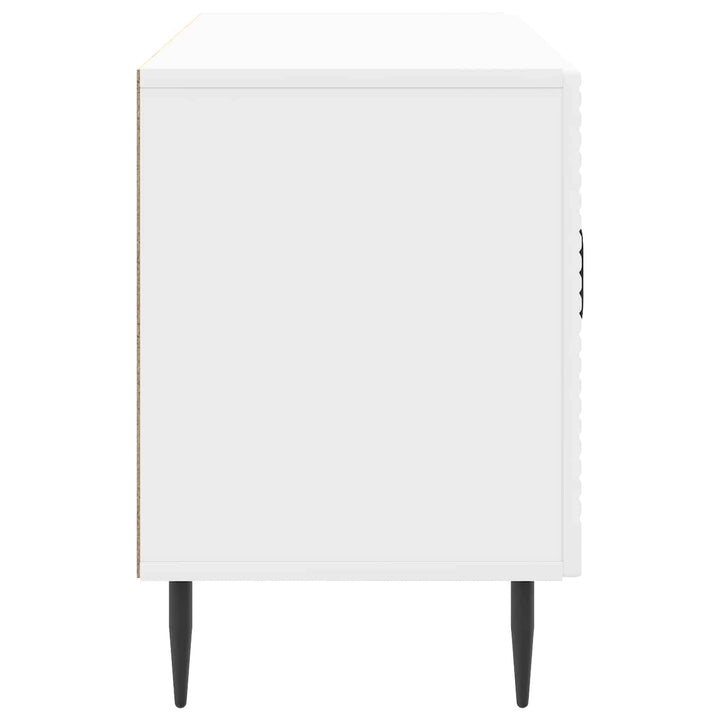 TV-skab Hvid højglans 99 x 34,5 x 50 cm Konstrueret træ