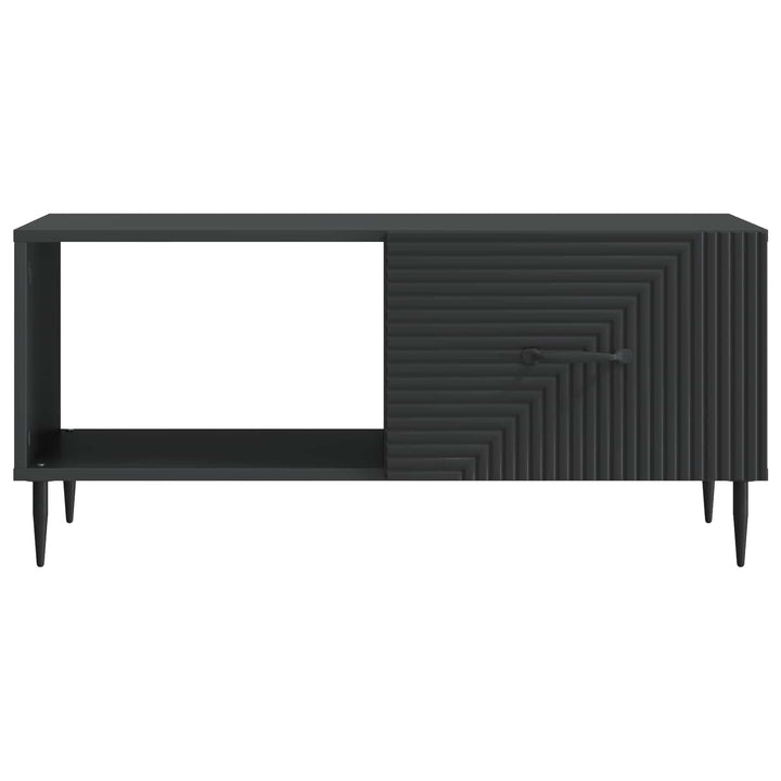 Sofabord Sort 90 x 50 x 40 cm Konstrueret træ