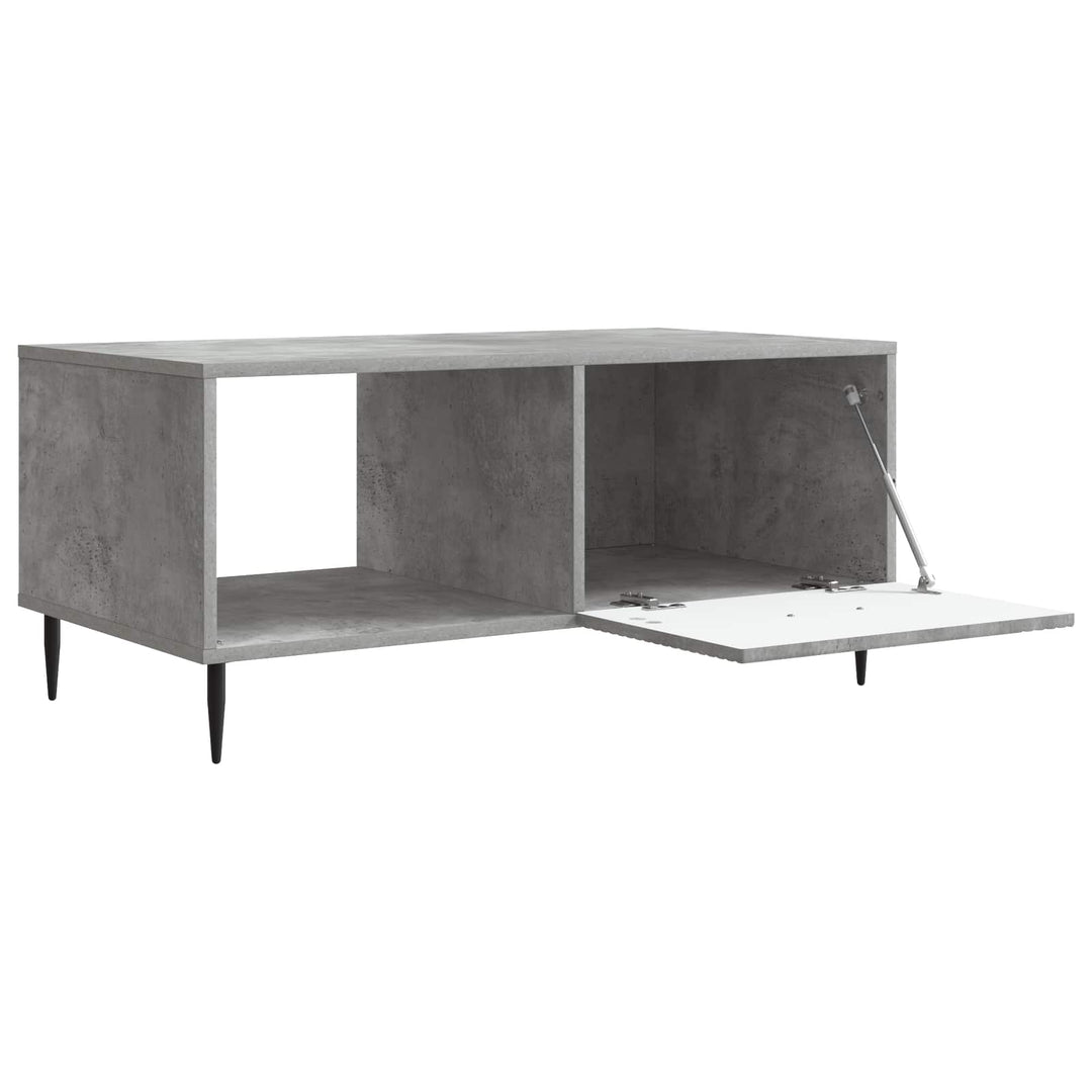 Sofabord Betongrå 90 x 50 x 40 cm Konstrueret træ