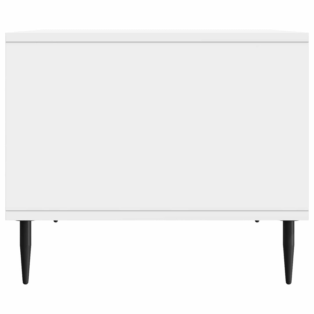 Sofabord Hvid højglans 90 x 50 x 40 cm Konstrueret træ