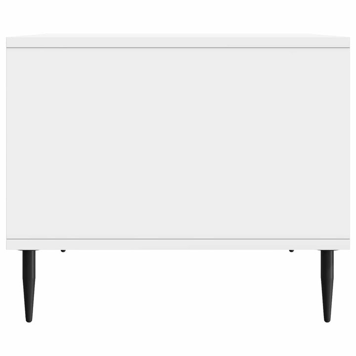 Sofabord Hvid højglans 90 x 50 x 40 cm Konstrueret træ